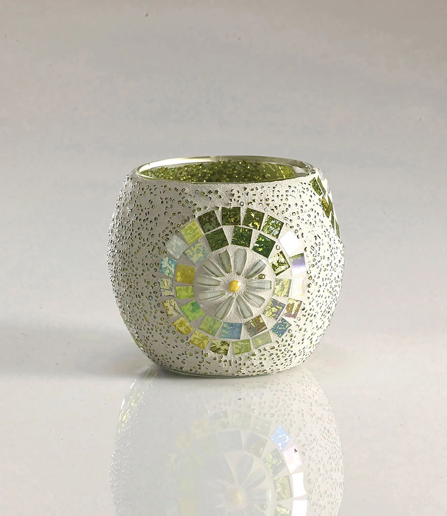 Floretta Mosaic Art Glassware Diyas Home Tea Light Holders